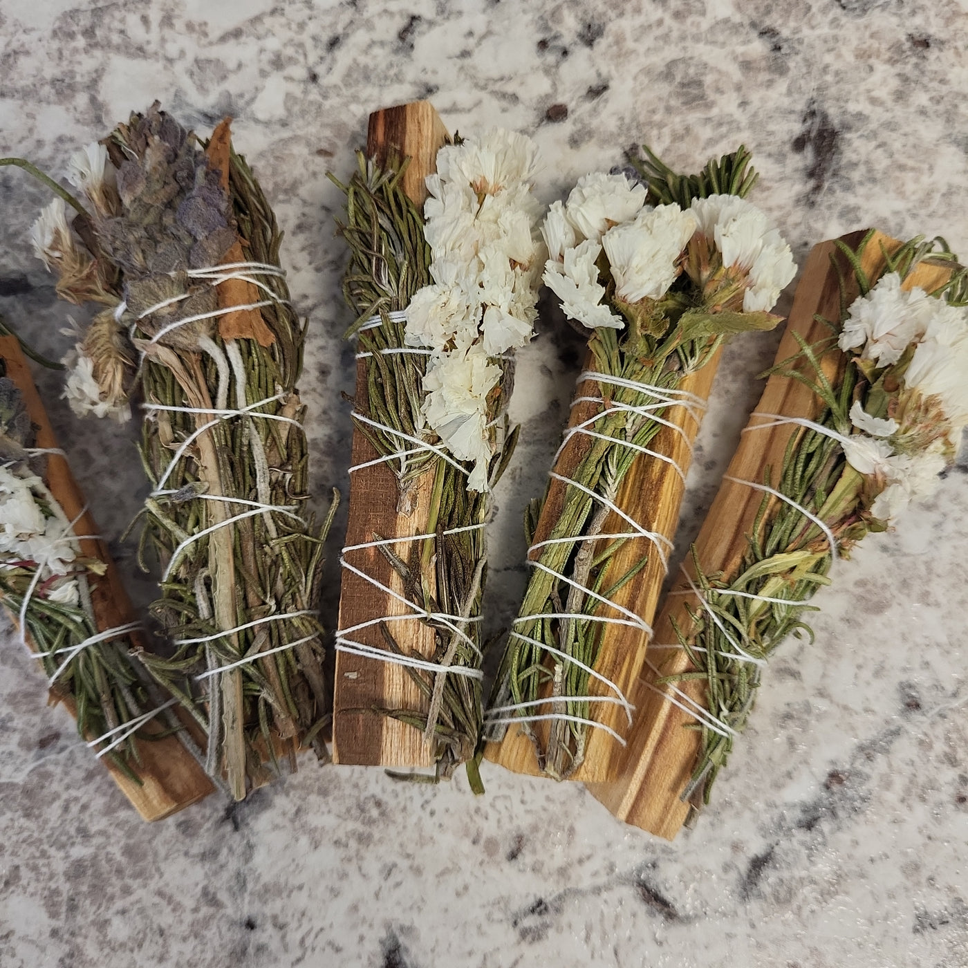 Palo Santo Floral Herb Smudge Stick 4"