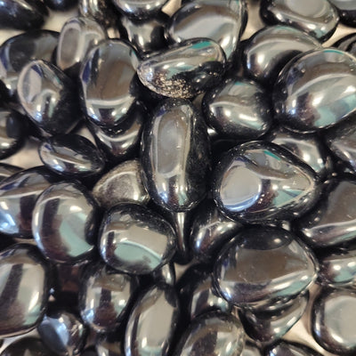 Black Obsidian Tumbled Crystal Natural .75" - 1"