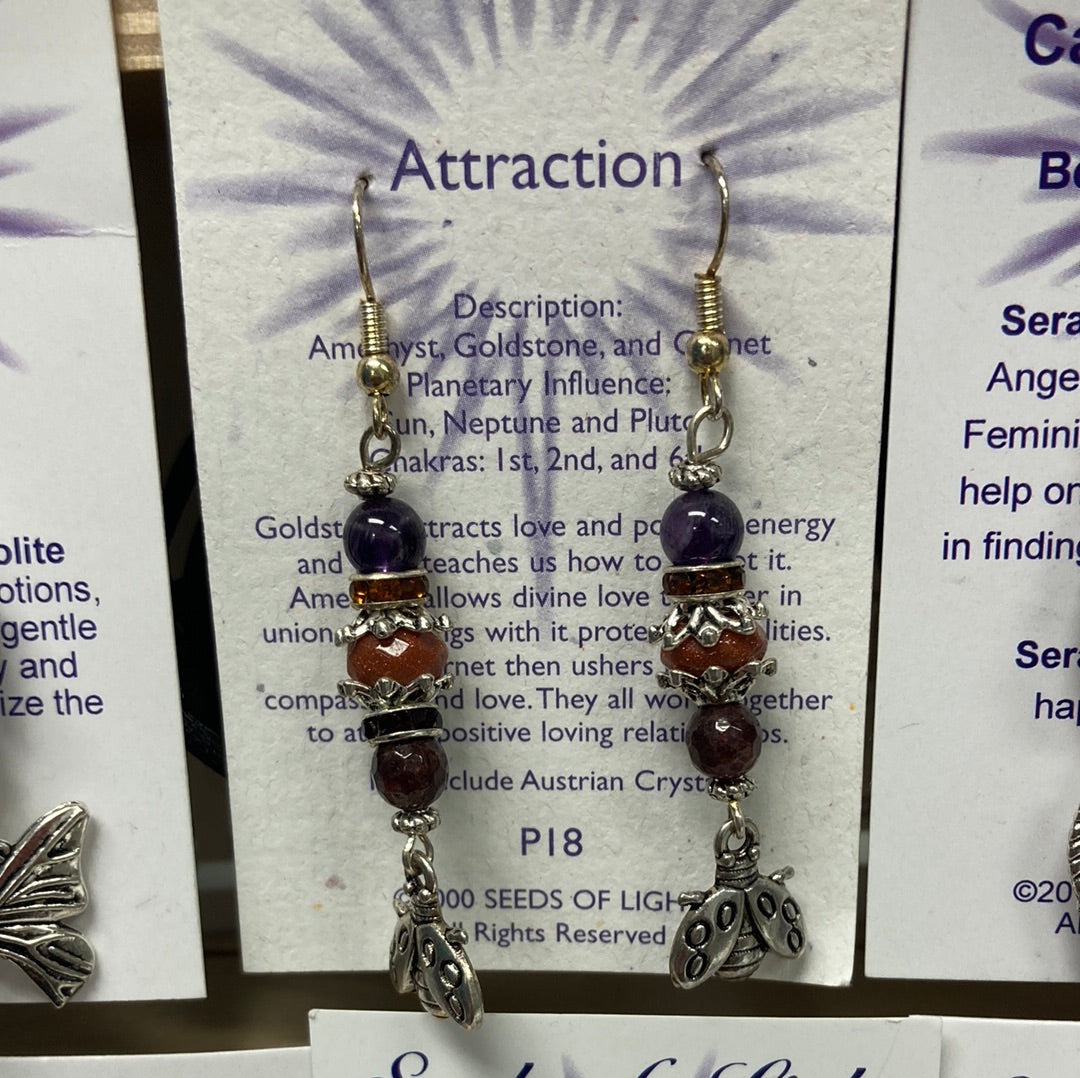 Attraction Earrings Seeds of Light