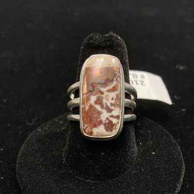 Copper Dolomite Ring 925 Sterling Silver Size 8.5