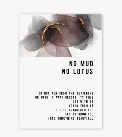 No Mud, No Lotus Greeting Card