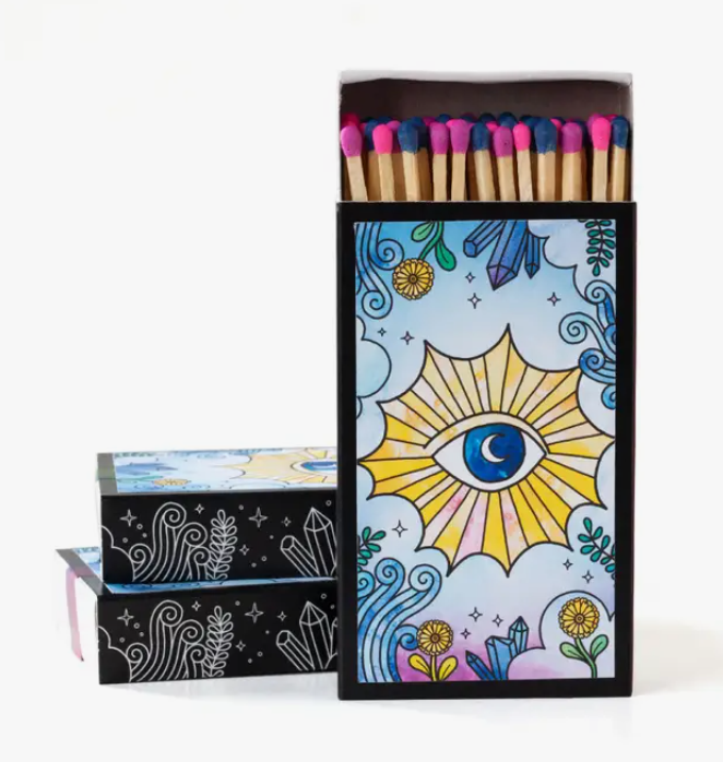 Psychic Sunshine Artwork by Rachel Beyer - Matches in Box