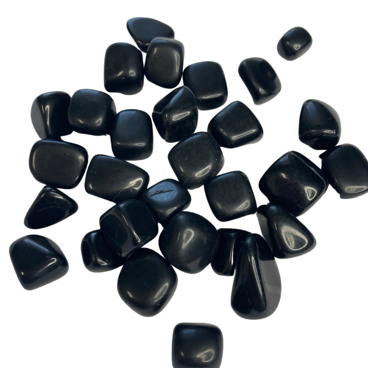Black Obsidian Tumbled Crystal Natural .75" - 1"