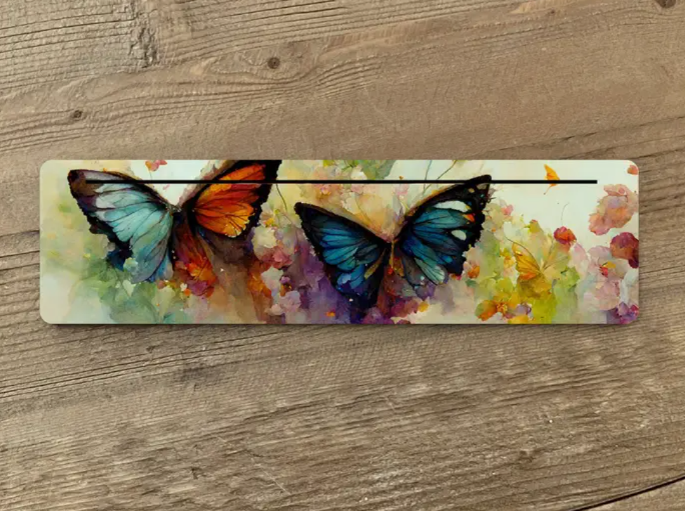 Butterflies Tarot Card Holder (Painted Wood)