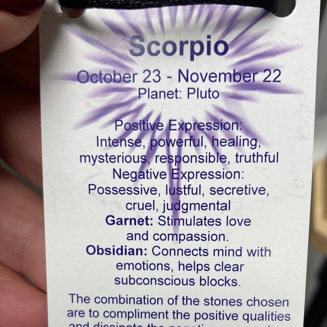 Scorpio Zodiac Blade Necklace