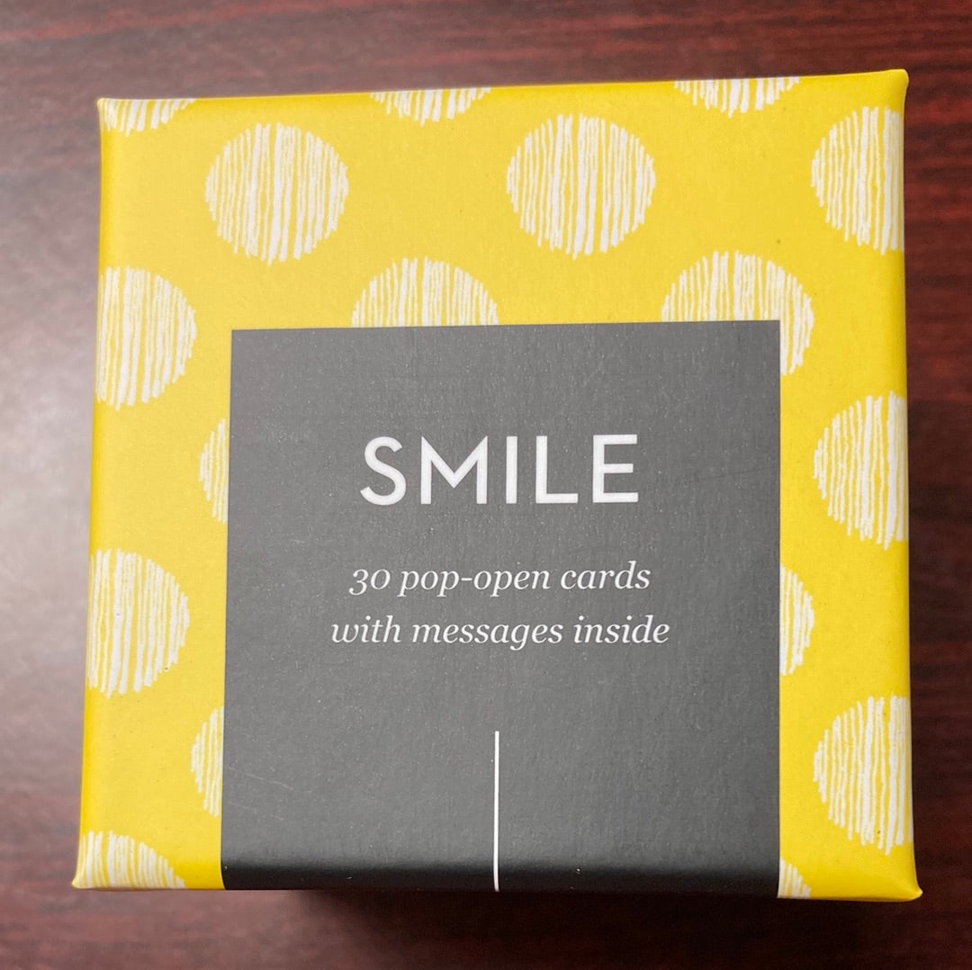 "Smile" 30 Pop Up Thoughtfulls Inspirational Cards