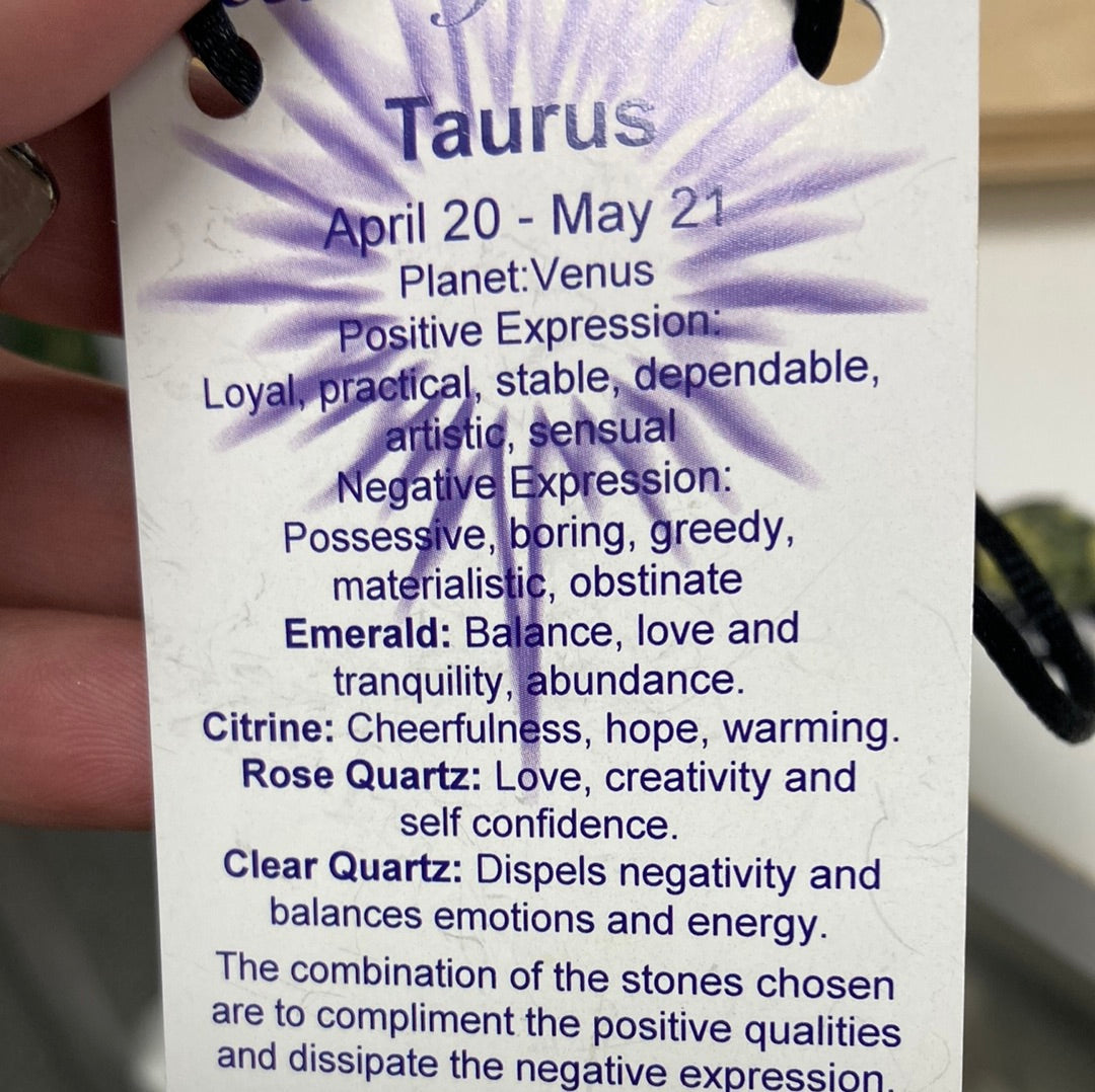 Taurus Zodiac Blade Necklace
