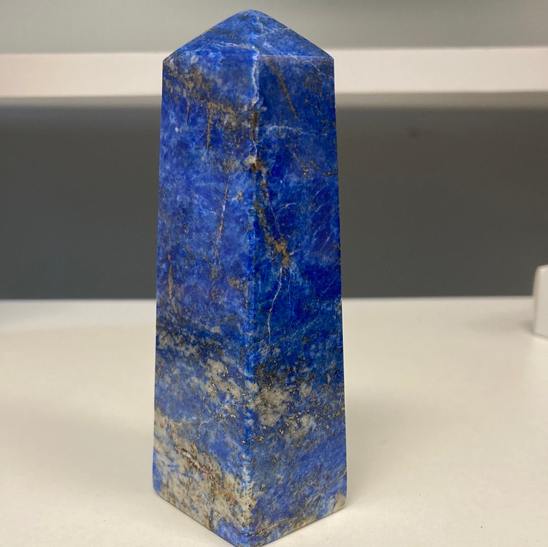 Lapis Lazuli Natural Crystal Obelisk