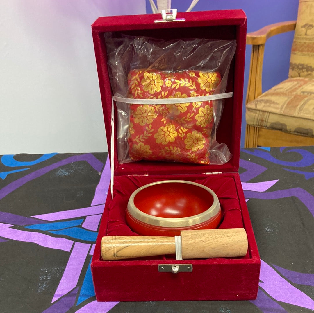 Root Chakra Singing Bowl Gift Set