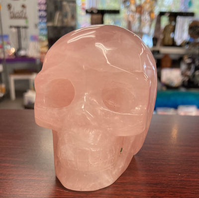 Rose Quartz Skull Large