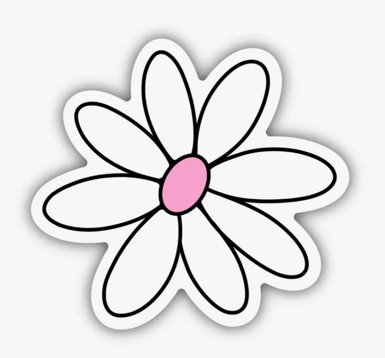 Pink Daisy Sticker #BM-0001-2852