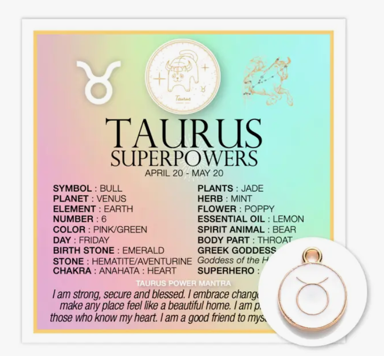 Taurus Zodiac Charm Superpowers